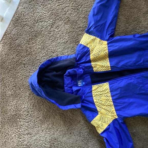 ABC kids Blue and Yellow Jacket‎ padded front jipper with a hood. - Picture 13 of 16